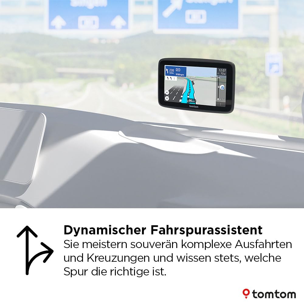 TomTom LKW-Navi GO Professional 2. Generation (6" großer kapazitiver Touchscreen mit Karten von Europa und Echtzeit-Verkehrsinformationen, speziell für LKW, Transporter, Busse und große Fahrzeuge)