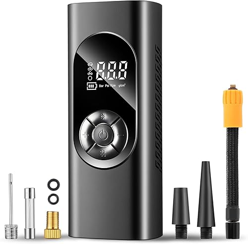 DNA MOTORING TOOLS-00270 - Bomba de aire portátil inalámbrica de 150 PSI para inflar neumáticos de automóviles camiones y motocicletas bolas