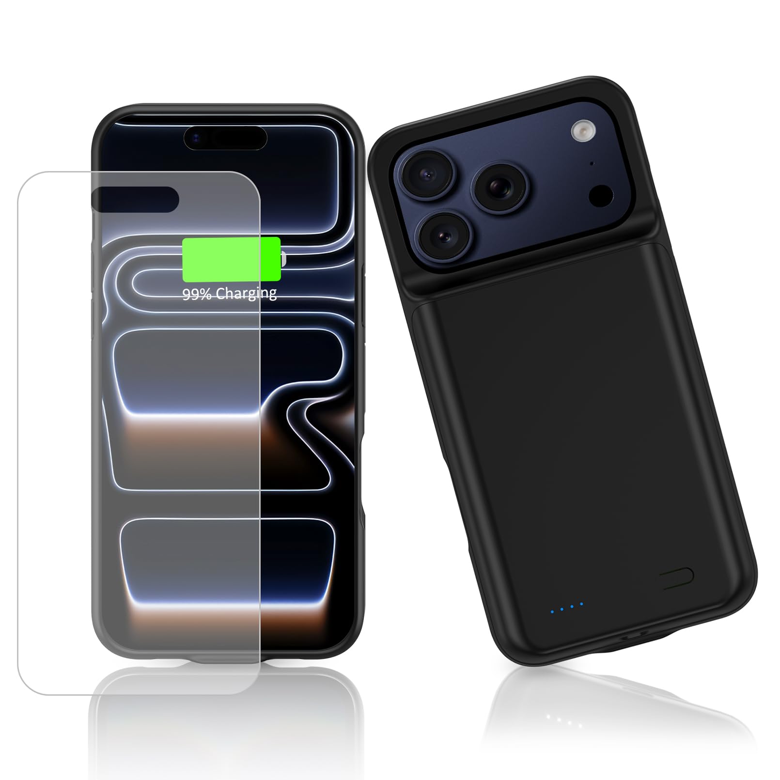 Custodia Batteria 8500mAh Per IPhone 17 Pro Con Vetro Temperato – Power Bank Portatile Integrato - 3