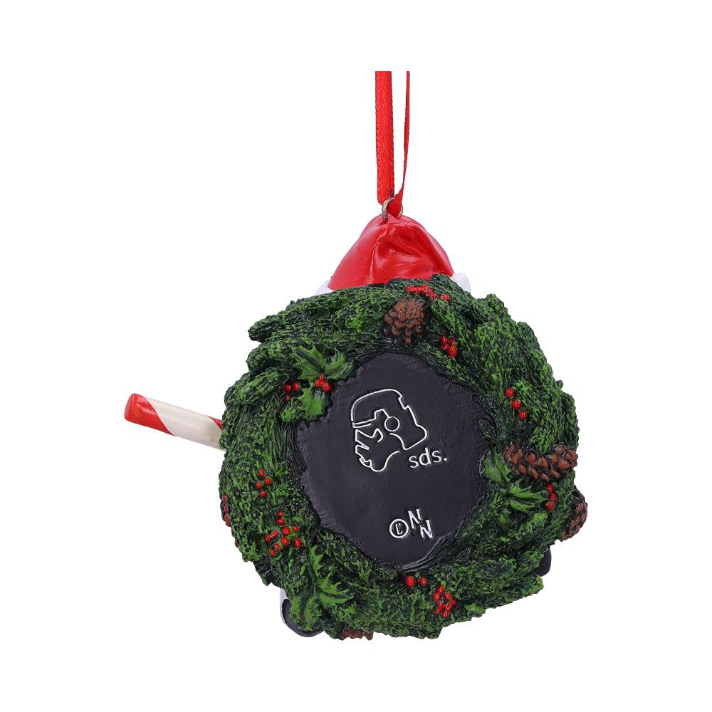Nemesis Now Szturmowiec wieniec wiszący ornament 9 cm, żywica, biały, oficjalnie licencjonowany produkt szturmowca, dekoracja bożonarodzeniowa, odlewana w najlepszej żywicy, fachowo ręcznie malowana