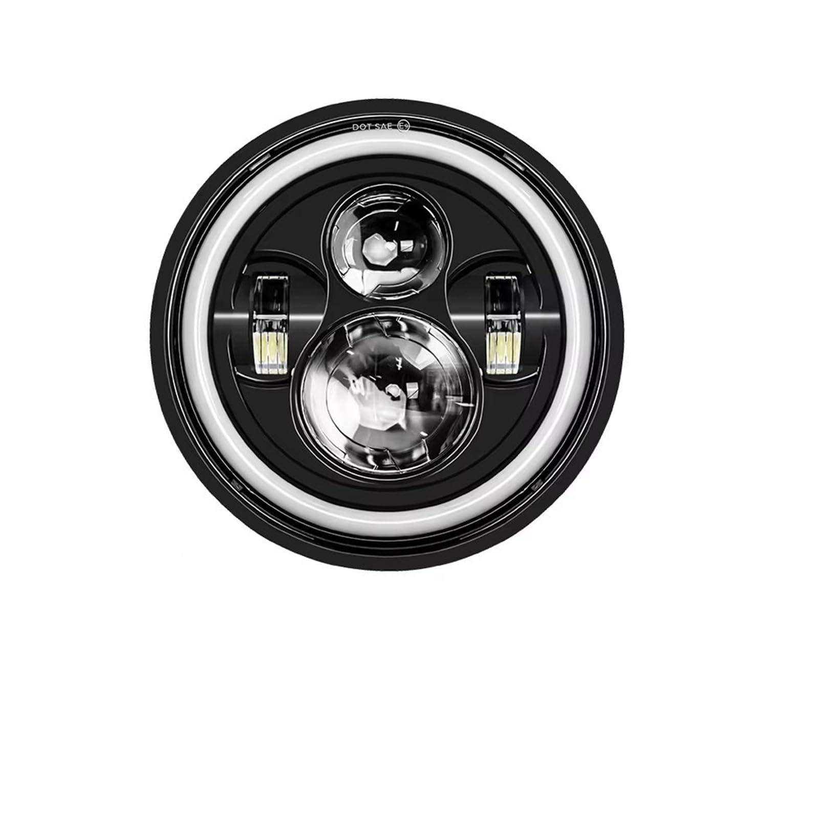 MESKEL Feux Avant Moto pour Suzuki pour Samurai pour Bandit 600 pour Softail pour Touring Phare De Moto LED H4 7 Pouces