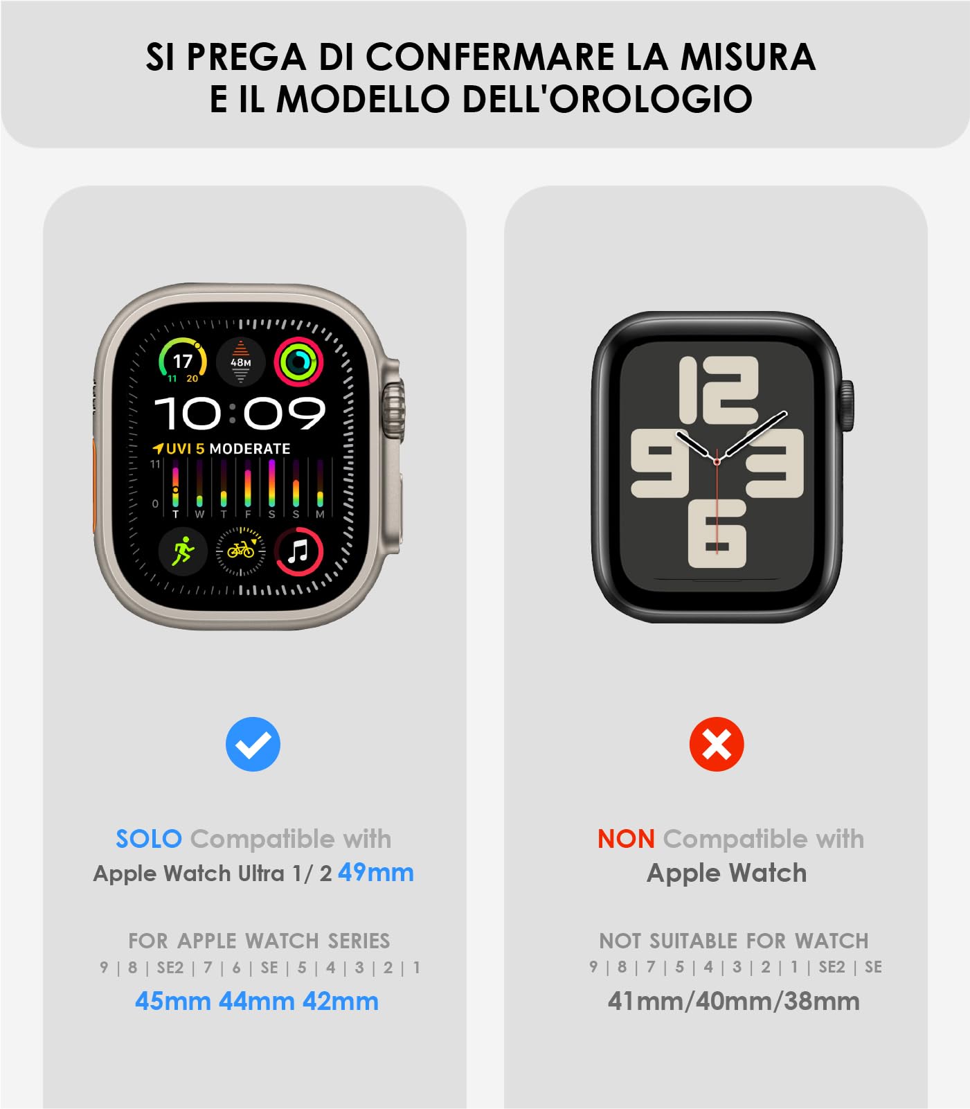 Aulumu A11 Magnetica Fibbia Banda Sottile per Apple Watch Ultra2/Ultra 49mm, Series 9/8/SE2/7/6/SE/5/4/3/2/1 45mm/44mm/42mm | Velluto Nylon Treccia | Chiusura Magnetica in Acciaio Inossidabile
