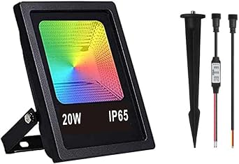 RGB Pixel Flood Lights, WS2811 LED Flood Light, 20W Smart Flood Lights, led addressable Pixel floodlight; DC12-24V Input IP65,X-Connect ;for Outdoor Decorative/Garden/Stage Lighting