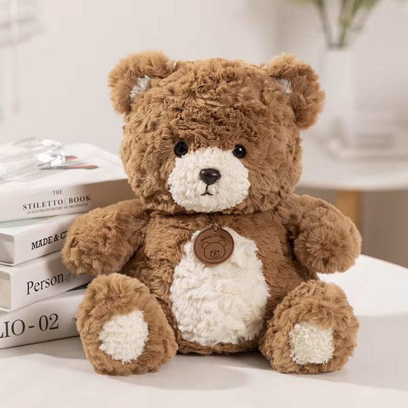 Image of SCOOBA Pluffy CharmBear Soft Toys 35cm for Kids Babies (CharmBear Brown)