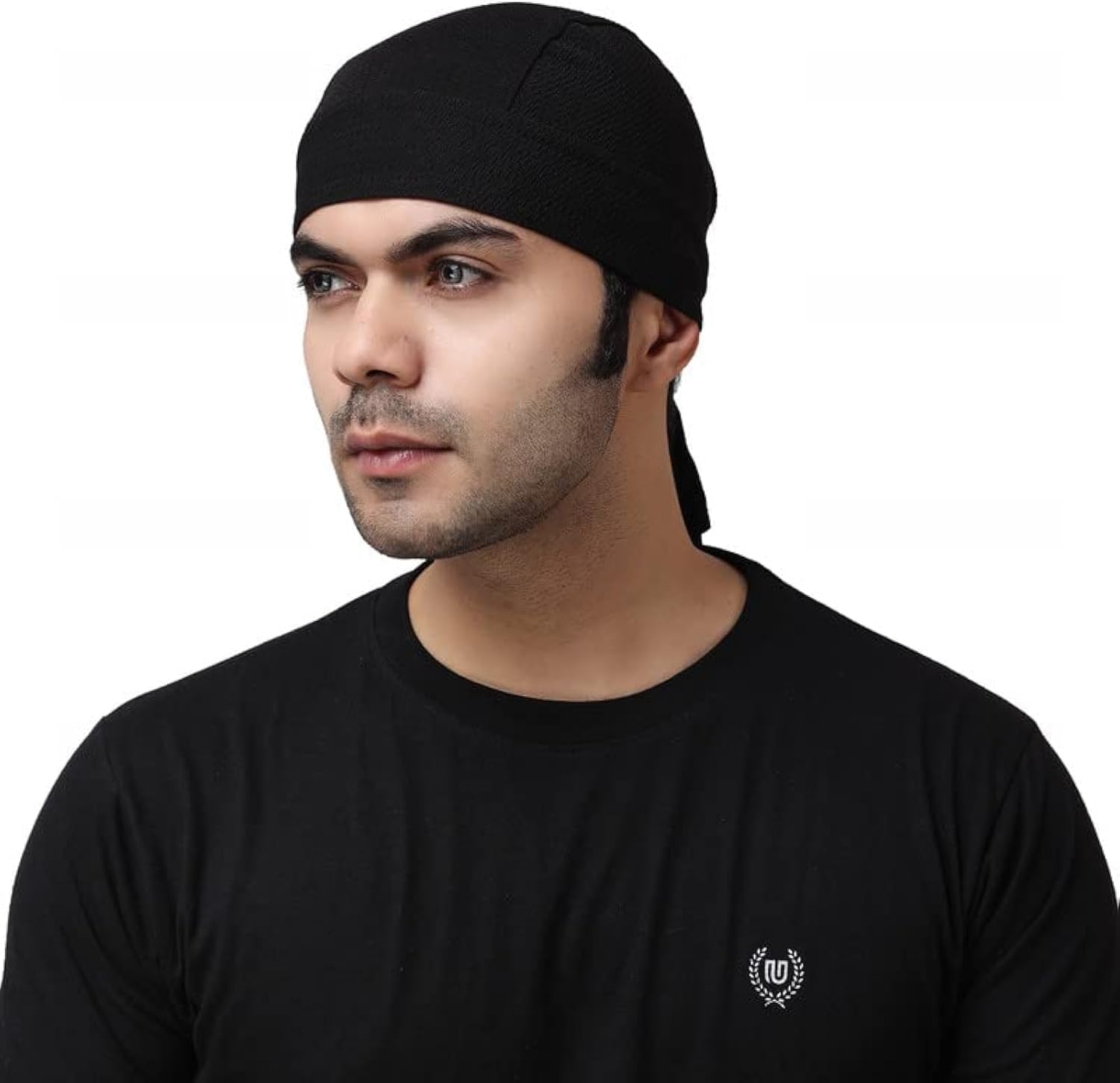 Sweat Wicking Doo Rag Skull Caps Beanie-Cooling Dew Rag Helmet Liner Hat Motorcycle Head Wrap Bandana for Men
