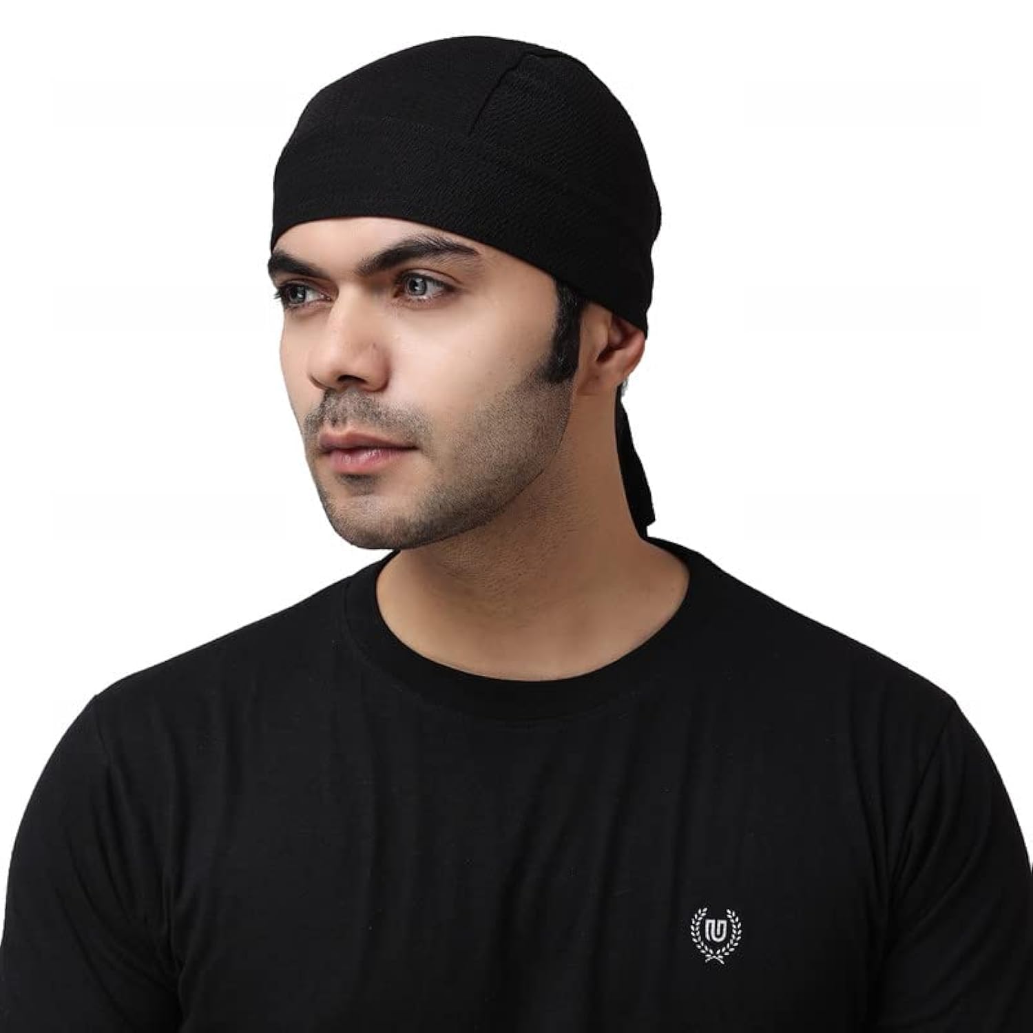 Sweat Wicking Doo Rag Skull Caps Beanie-Cooling Dew Rag Helmet Liner Hat Motorcycle Head Wrap Bandana for Men