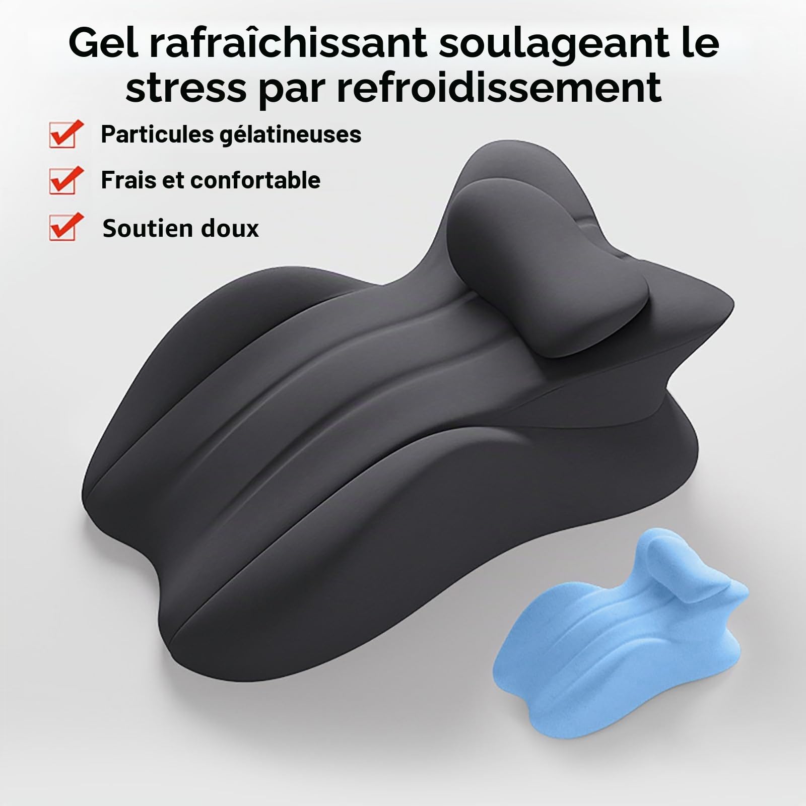 Sweet Surrender Couples Coussin lombaire pour le sexe Coussin en forme de coin en mousse à mémoire de forme Design plat soutient la colonne lombaire et le cou revient à sa forme d'origine après