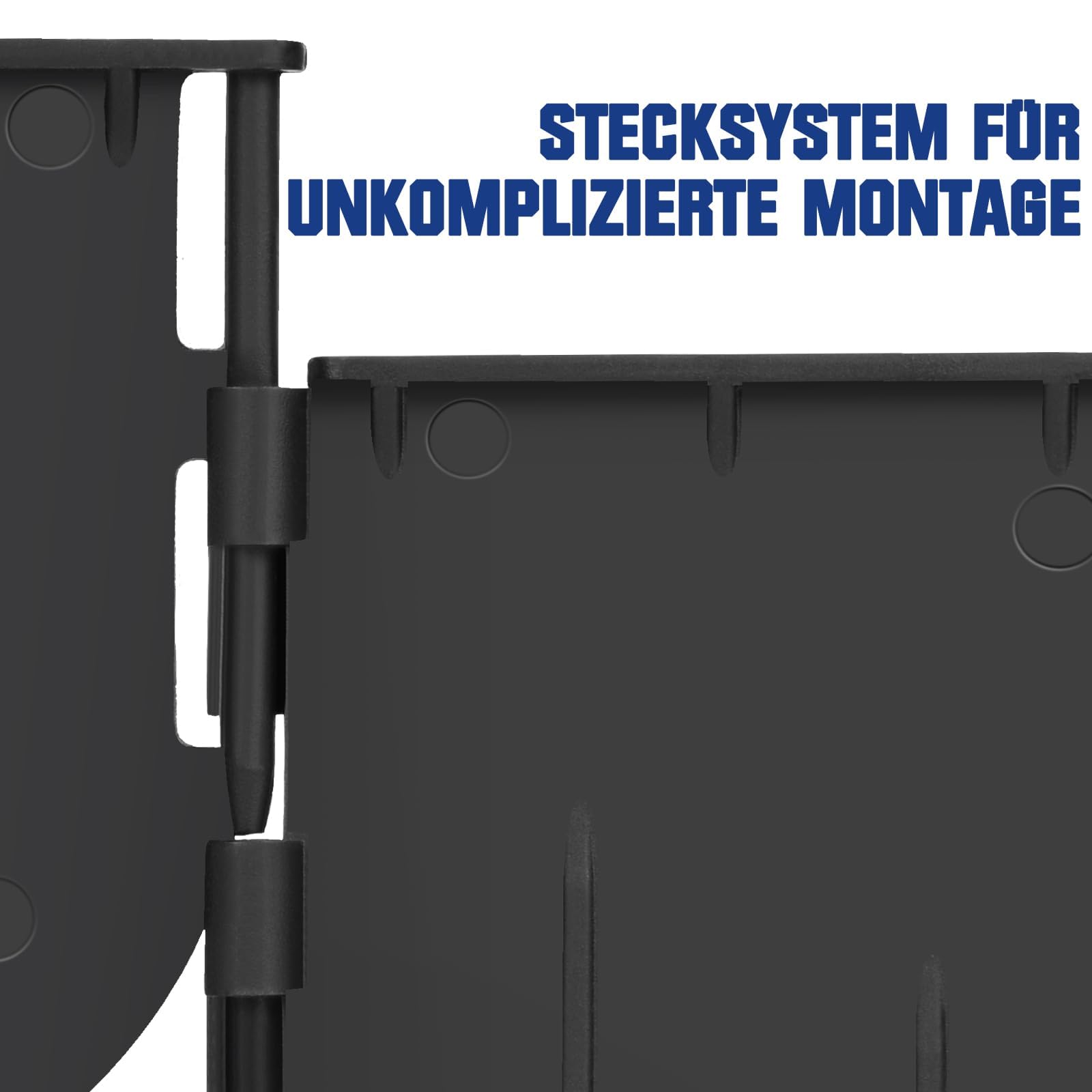 Flexible Rasenkante Kunststoff 37,4m, Beeteinfassung mit Stecksystem | Stabile Beetumrandung aus recyceltem Plastik, Beetbegrenzung Beetabgrenzung, Mähkante, Sicher für Mähroboter, Kids & Tiere