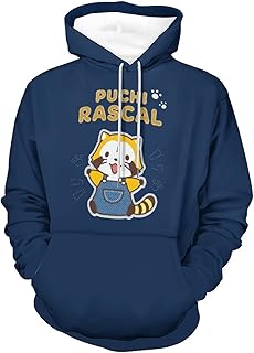 [Blosun] あらいぐまラスカル パーカー スウエットパーカー トレーナー レデイース メンズ ポケット付き 裏毛 長袖 男女兼用 おしゃれ アニメキャラクター グッズ