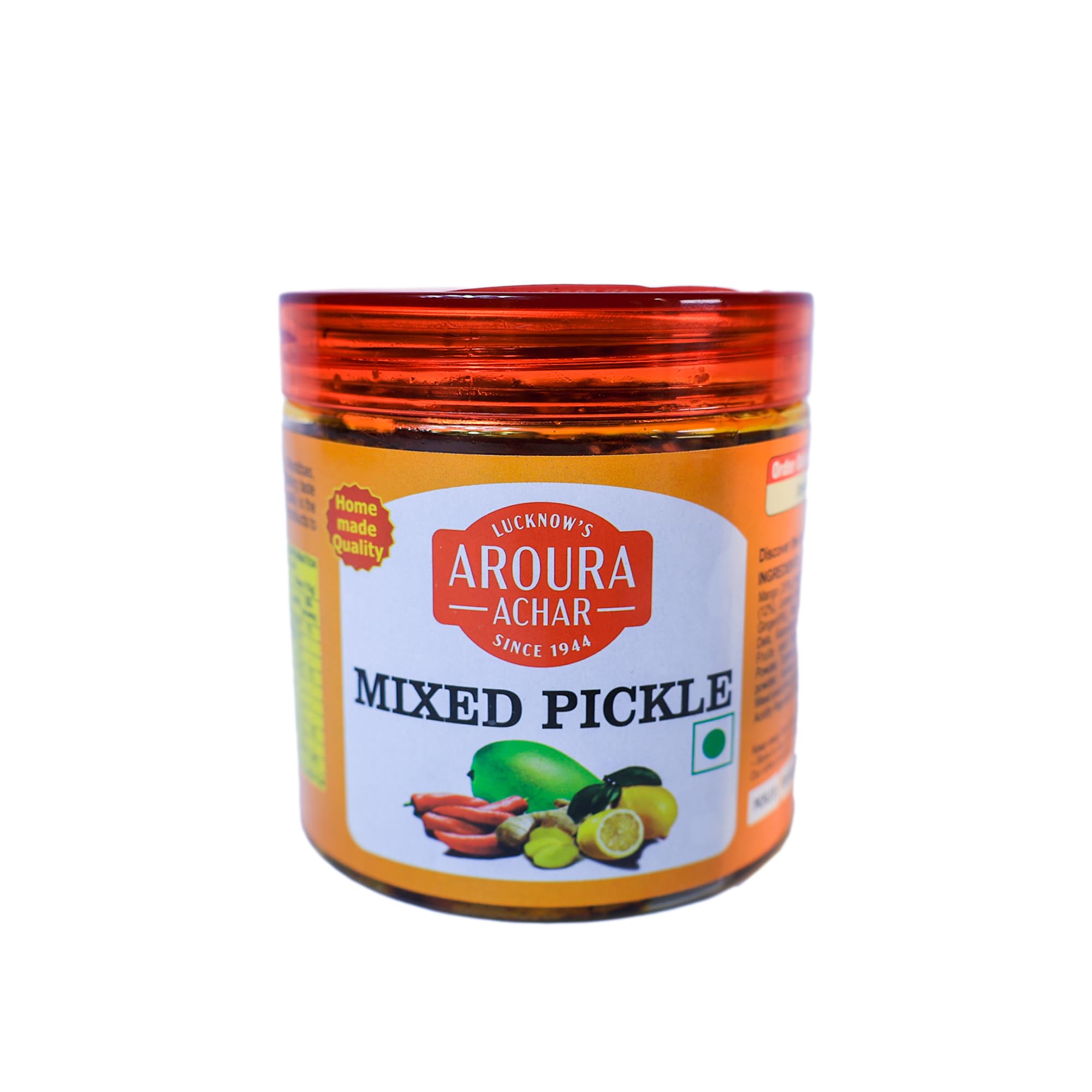 Aroura Achar Since 1944 LUCKNOW'S Mixed Pickle 400g Homemade Fresh And Tasty Pickle, Healthy And Crafted with Love, Free from Artificial Colors