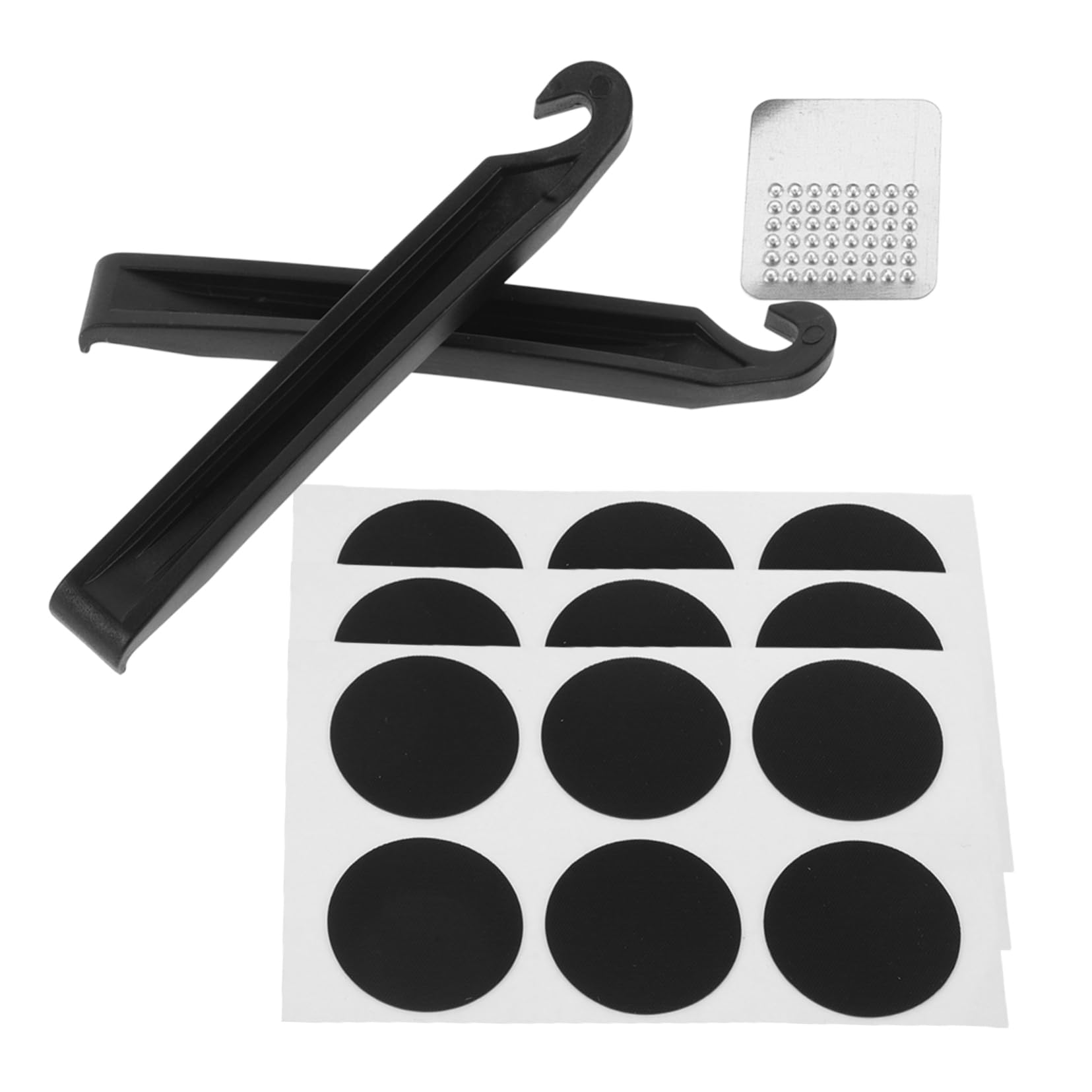 Cabilock Bike Tire Repair Kit 1 Set Patches Tire Pry Bar Repair Tools for Mountain Bikes