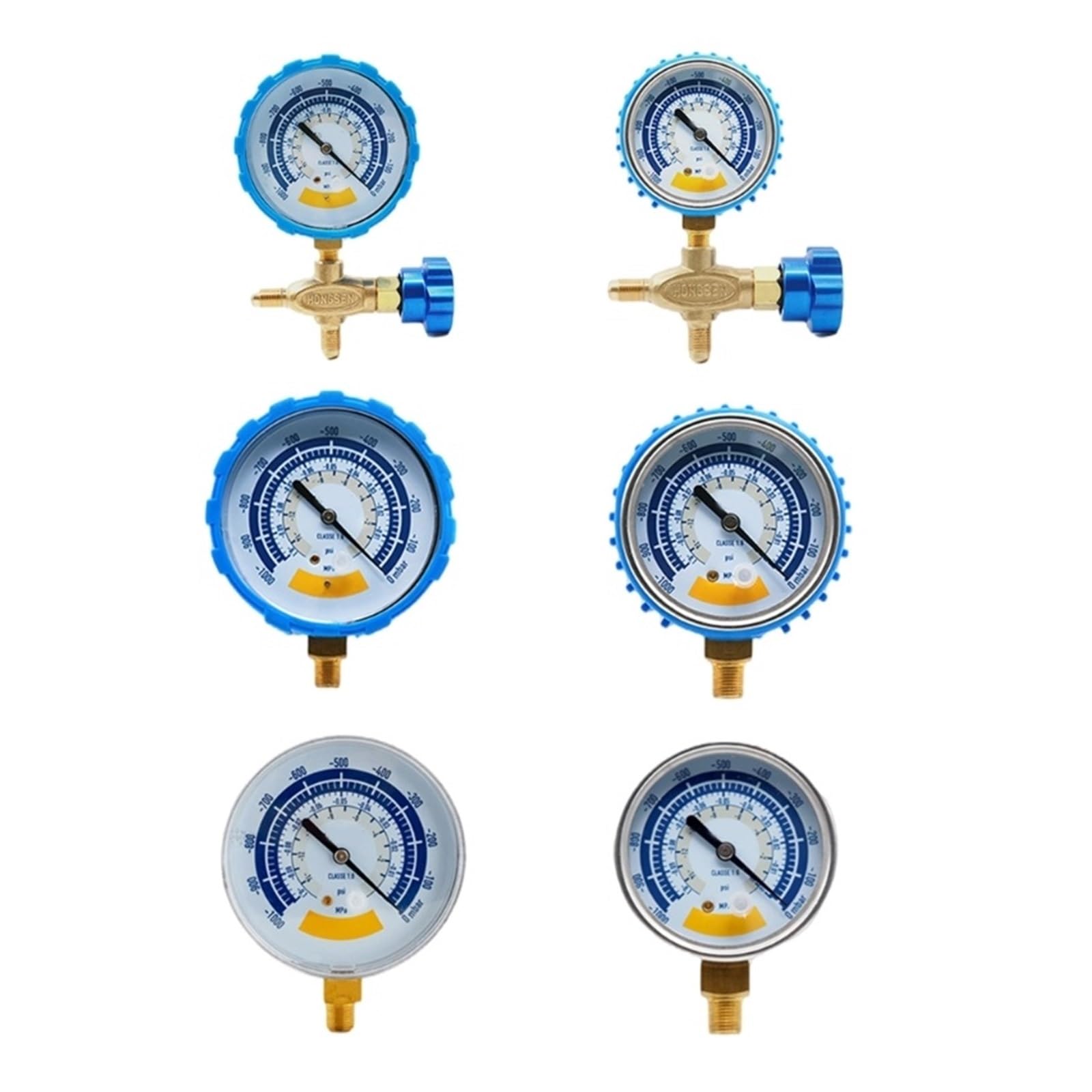 Pressure mini manometr do pomiaru ciśnienia paliwa, ciśnieniomierza próżniowego, 0-14 psi, przyłącze 1/8 cala (Large C)