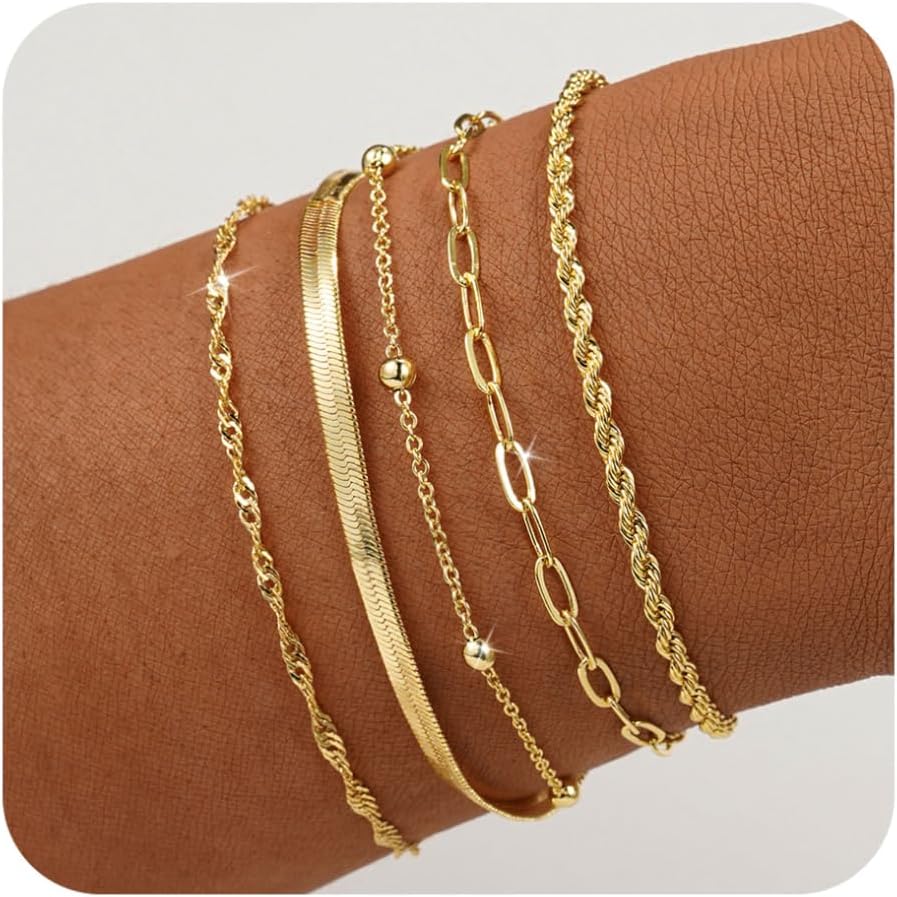 Beriso gold bracelets for women elegant adjustable gold plated everyday wear