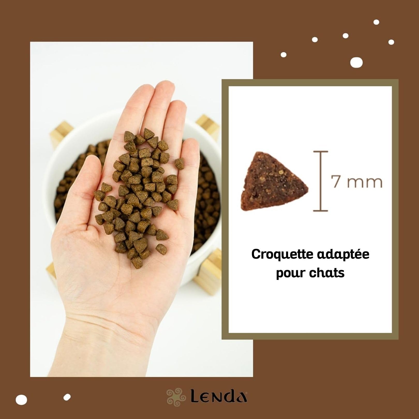 Lenda Chat Senior Urinary & Sterilized 7Kg - Croquettes Chat Urinary pour Chats Âgés avec Problèmes Urinaires - Nourriture Chats Stérilisés - Naturel sans Céréales - Cat Food avec Chondroprotecteurs