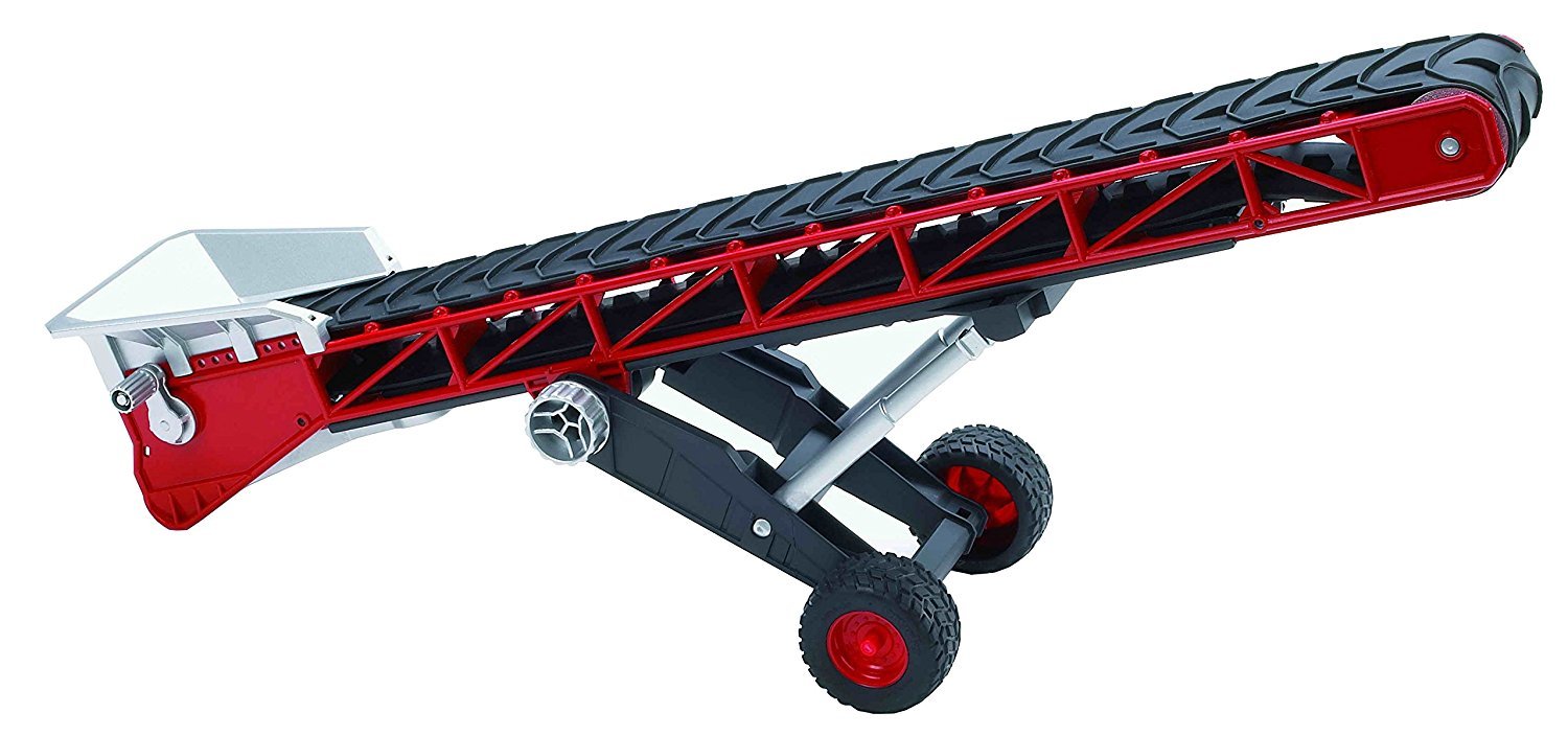 Bruder Conveyor Belt Elevator Trailer For Kids Tractor Toy Farm Model 1:16 Scale