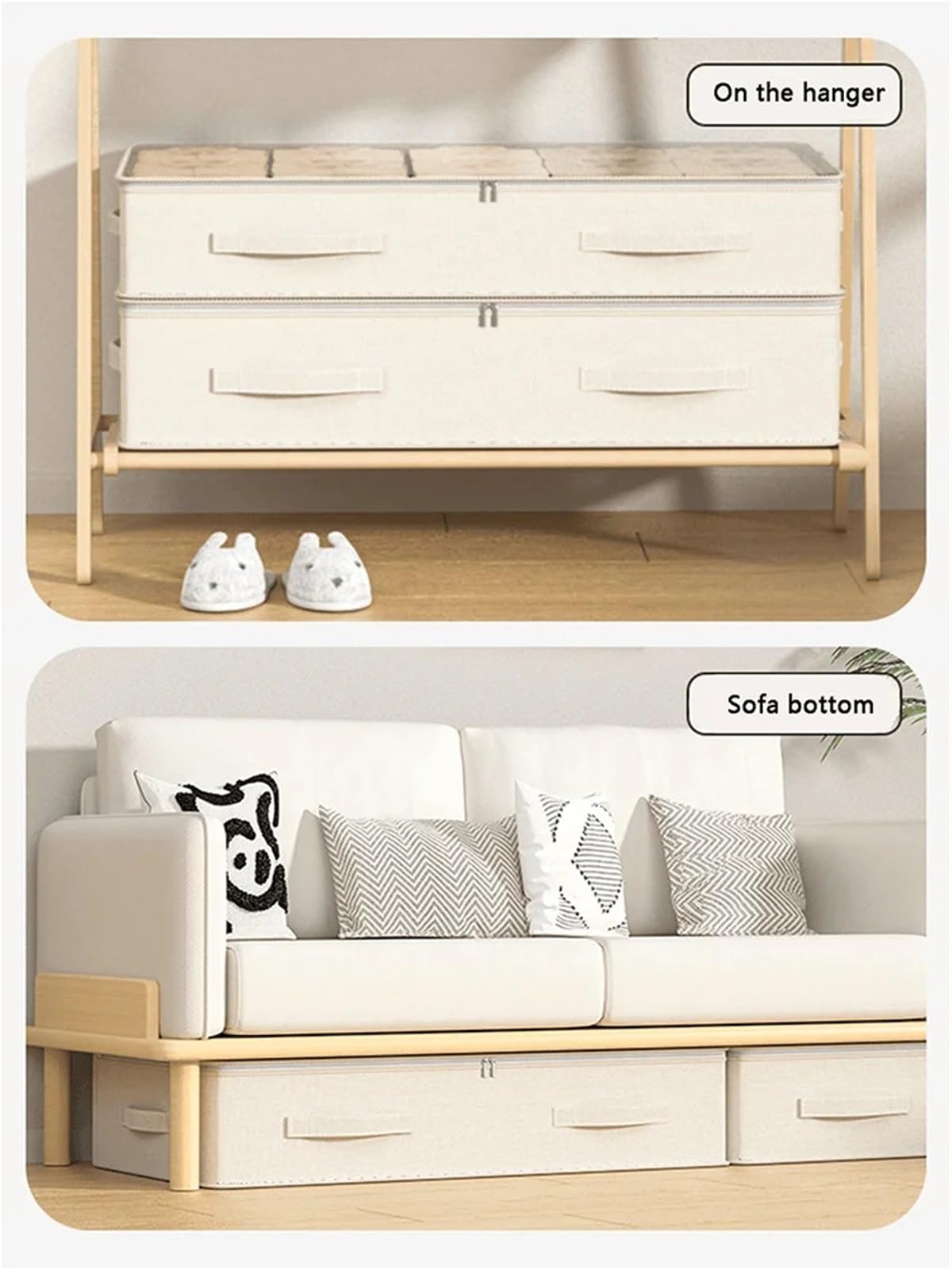 Organizzatore Di Scarpe Sotto Il Letto Scatola portascarpe sotto il letto, borsa for riporre gli indumenti, adatta for riporre lo spazio vuoto sotto il letto di casa Per Risparmiare Spazio(S)