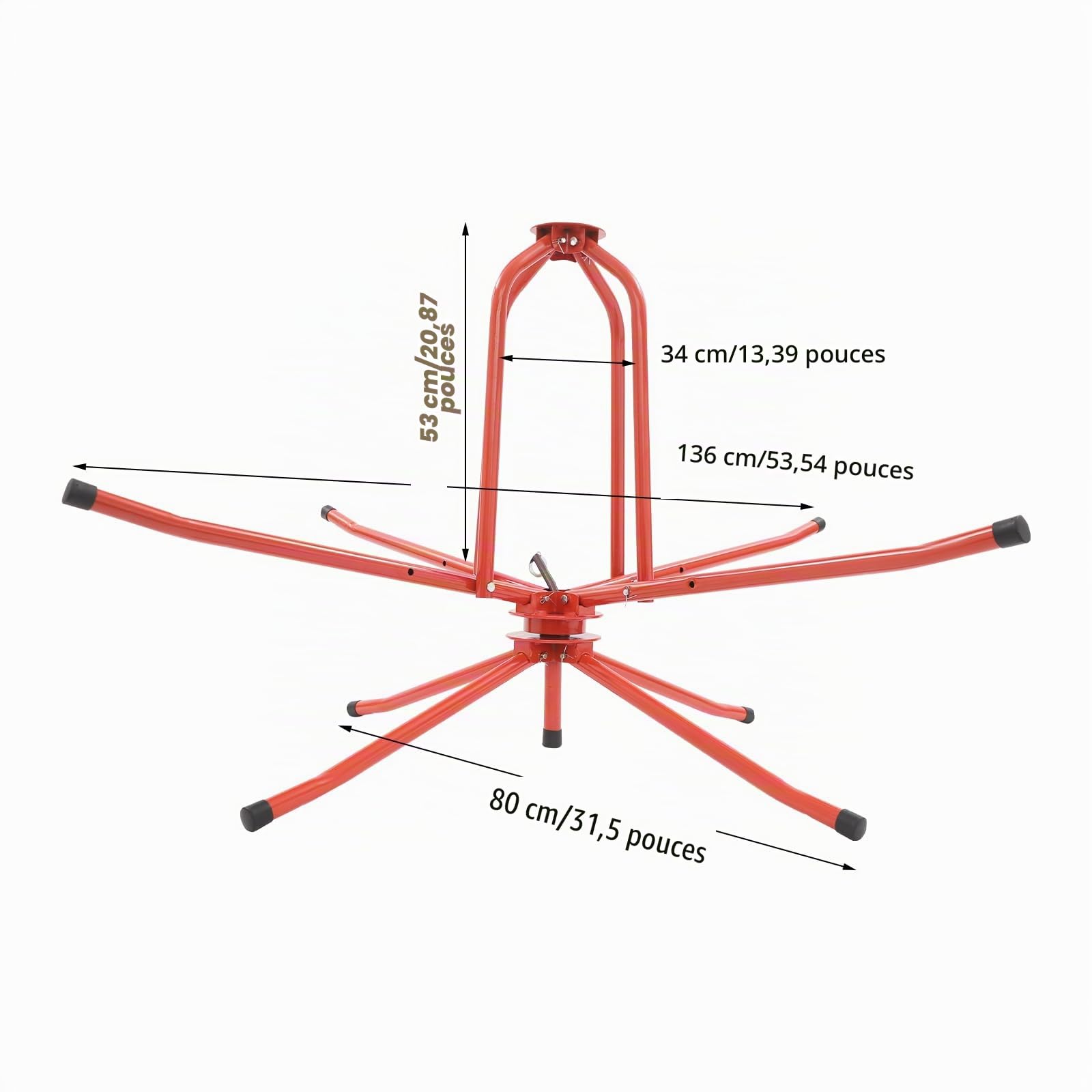 Dérouleur de tuyau réglable avec sac de transport, pour tuyau de chauffage au sol, max. 200 kg, pour tube PEX, PERT