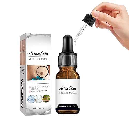 Removedor de lunares de piel de ácido salicílico para cara y cuerpo, suero de eliminación de verrugas con cuentagotas de precisión, eliminación de