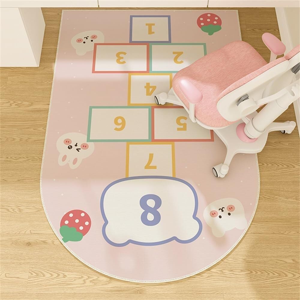 SSDDLZEQ Premium durable range Floor Protection Mat For Office Chairs And Multi-purpose Study Areas(Strawberry,80x120cm)