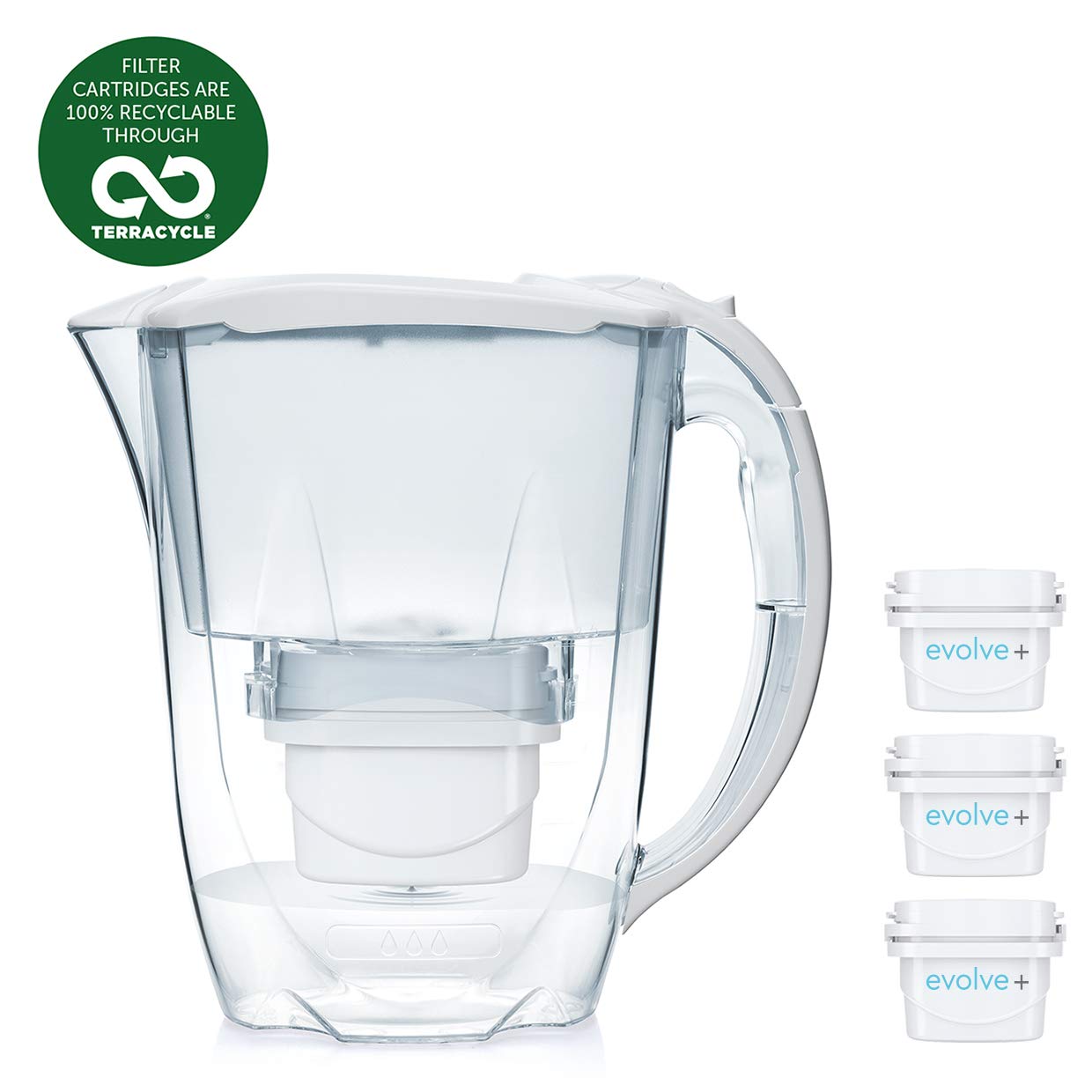 Aqua Optima Fridge Water Filter Jug for Reduction of microplastics