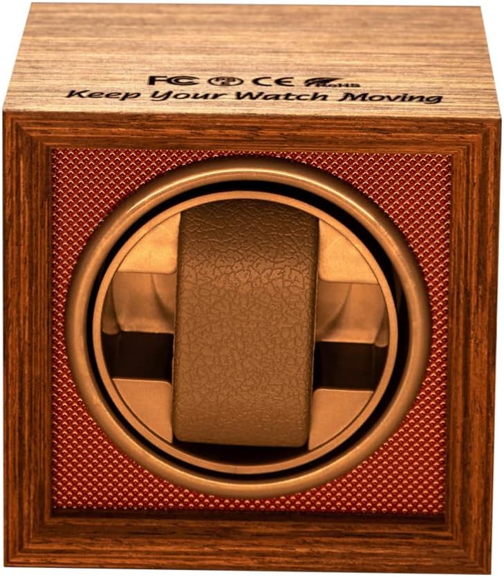 Mechanical Watch Winder Box with Adjustable 3v-9v Power for Collectors