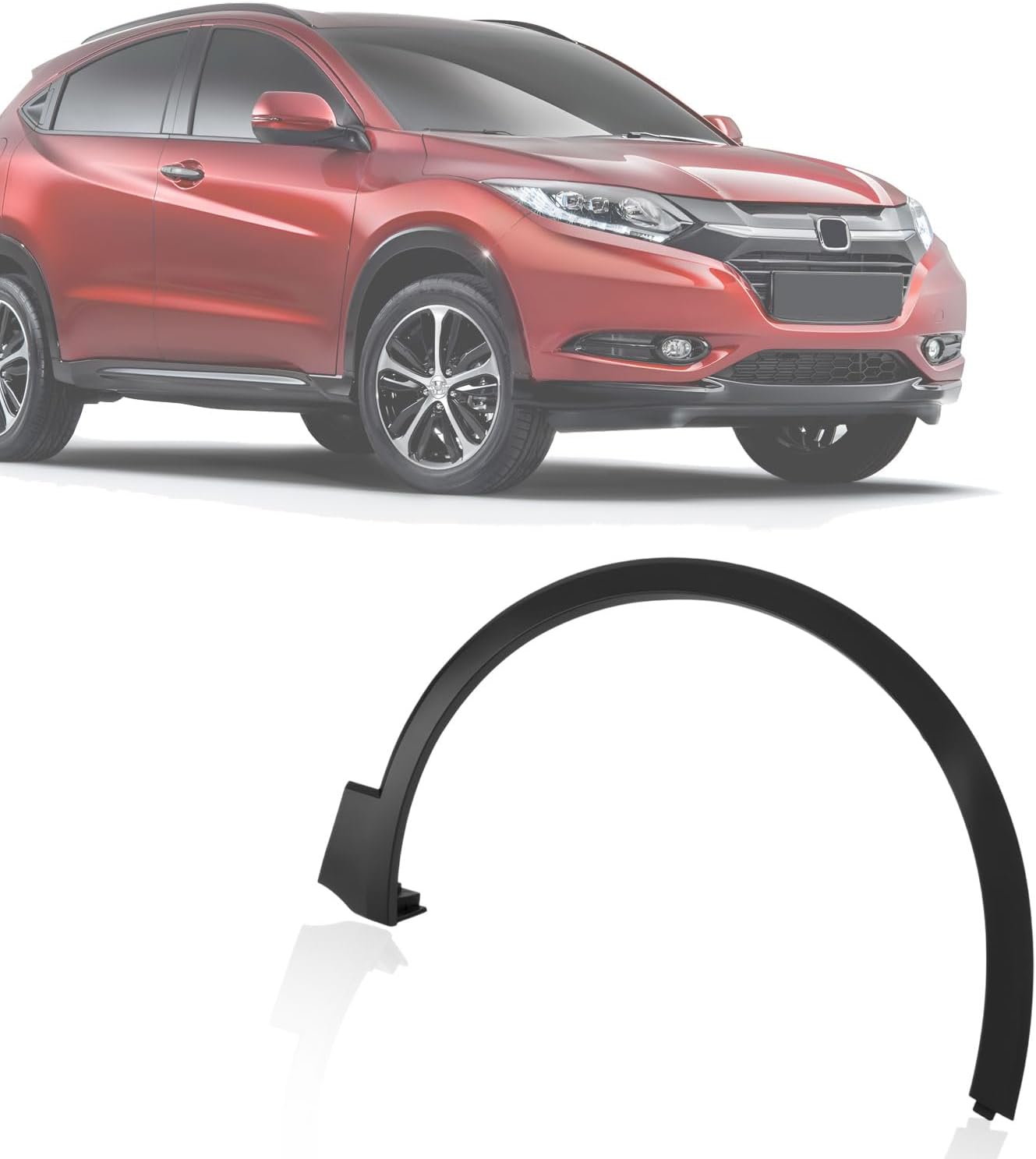 New Front Wheel Opening Molding Right Passenger Side Replacement for Honda CR-V 2012 2013 2014 2015 2016 Replace OE 74115T0AA02 | HO1291105 | REPH221301
