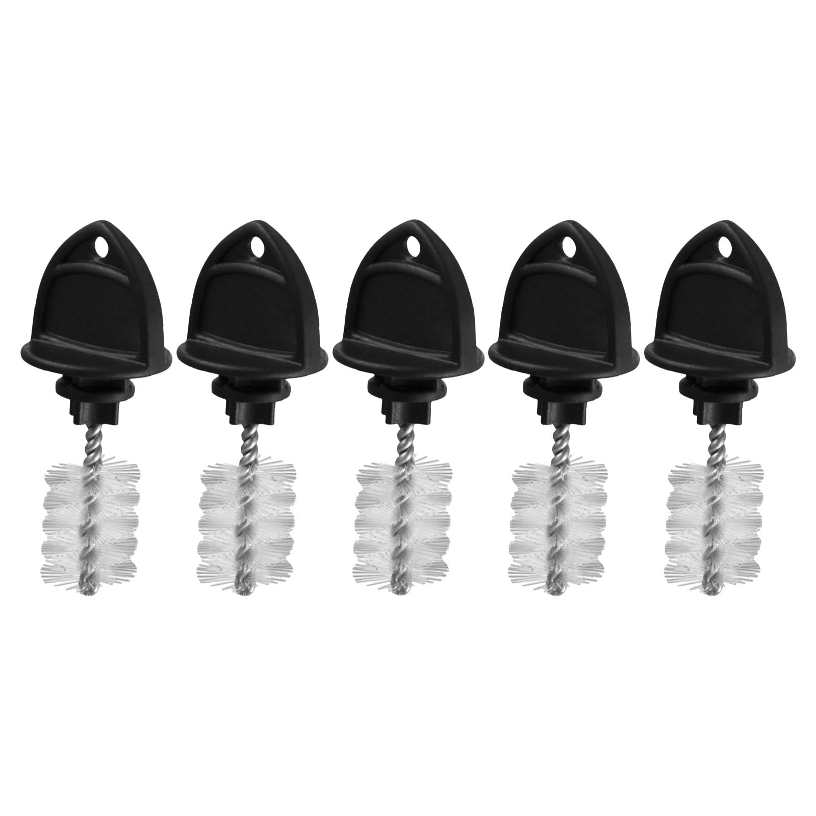 hogtnd 5 Pieces Beer Faucet Plug Covers and Cleaning Brushes for Barrel Taps, Tap Caps, Covers and Tap Plug Brush for Kegs, Taps, Dispenser Accessories