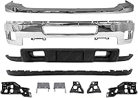 Chrome Steel Front Bumper 10-PC Kit for 2011-2014 Chevy Silverado 2500/3500 HD w/ Fog Lights - OE Direct Fit