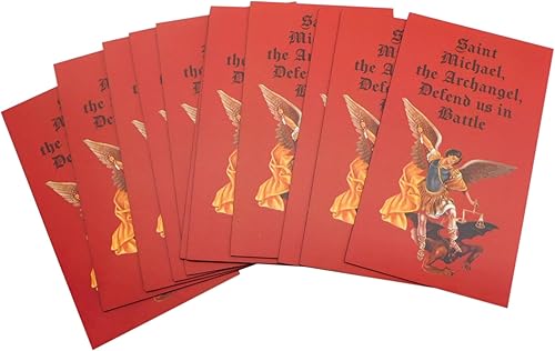 Miniatura 5 de Westmon Works Paquete de tarjetas sagradas de San Miguel a granel con defend us in Battle Saint Prayer School Student o Church Congregation Pack