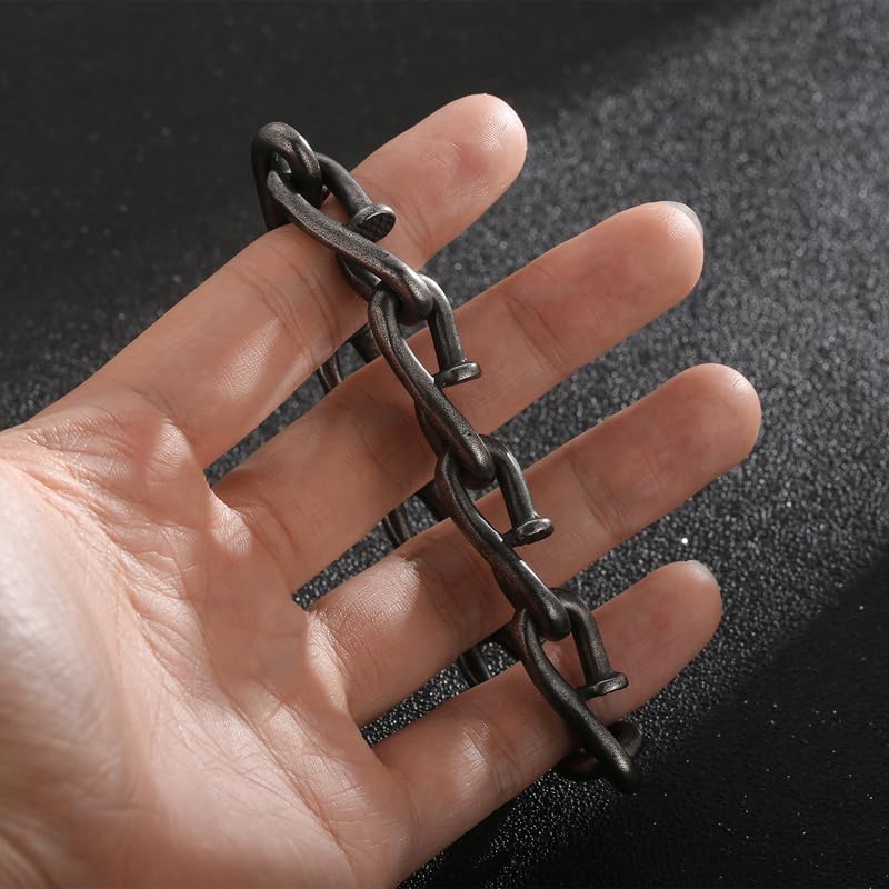 Bracelets pour hommes en chaîne à maillons vintage 12mm - 6