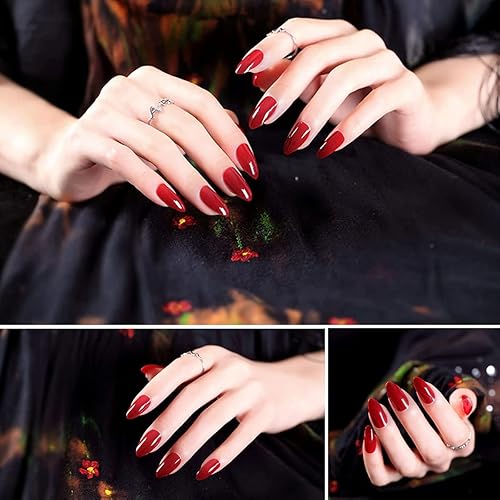 Miniatura 6 de Juego de polvos de uñas cromados rojos 2 frascos reflectantes con efecto de espejo metálico para uñas diseño de arte 3D holográfico rojo pigmento