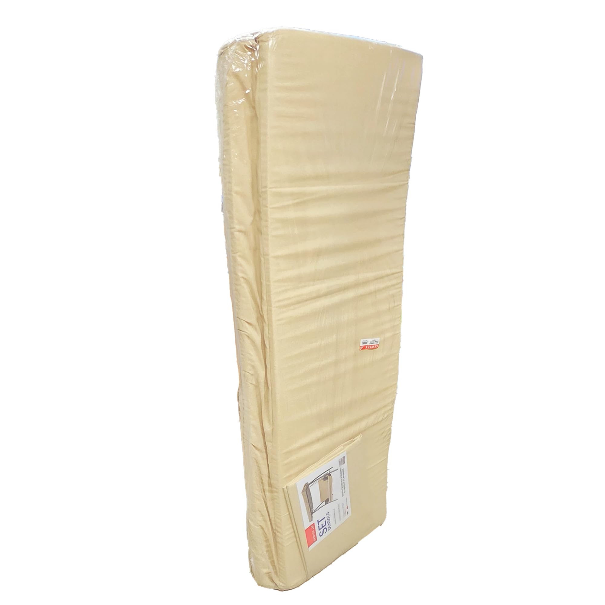 Sicignano | Set Cuscino per Dondolo da Esterni – Telo Parasole Incluso, Cotone/Poliestere con Imbottitura in Poliuretano Espanso, Ideale per Giardino Terrazza Veranda (Ecrù, 4 posti, 165x50x60h cm)