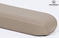 Vista 4 de 2000 Ford F-250 Lariat 7.3 Power Stroke Driver Side reposabrazos carcasa piel de repuesto, Bronceado