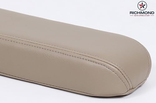 Miniatura 4 de 2000 Ford F-250 Lariat 7.3 Power Stroke Driver Side reposabrazos carcasa piel de repuesto, Bronceado