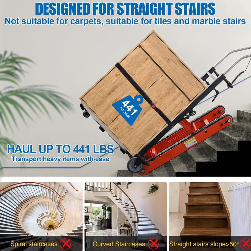 Carretilla eléctrica escalera 441 lbs capacidad 400W miniatura 5