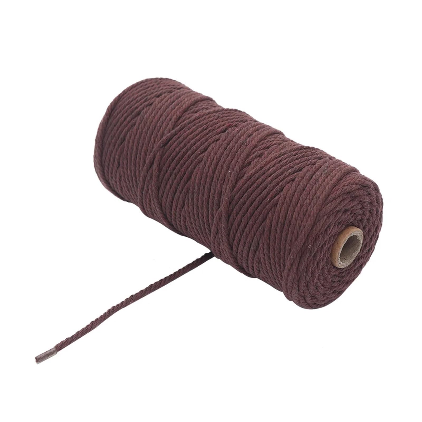 Hilo de algodón, cordón de macramé Multicolor de 2/3/4mm 50/100M for Manualidades DIY y decoración de Bodas y Fiestas(Color 17,3MM 100M)