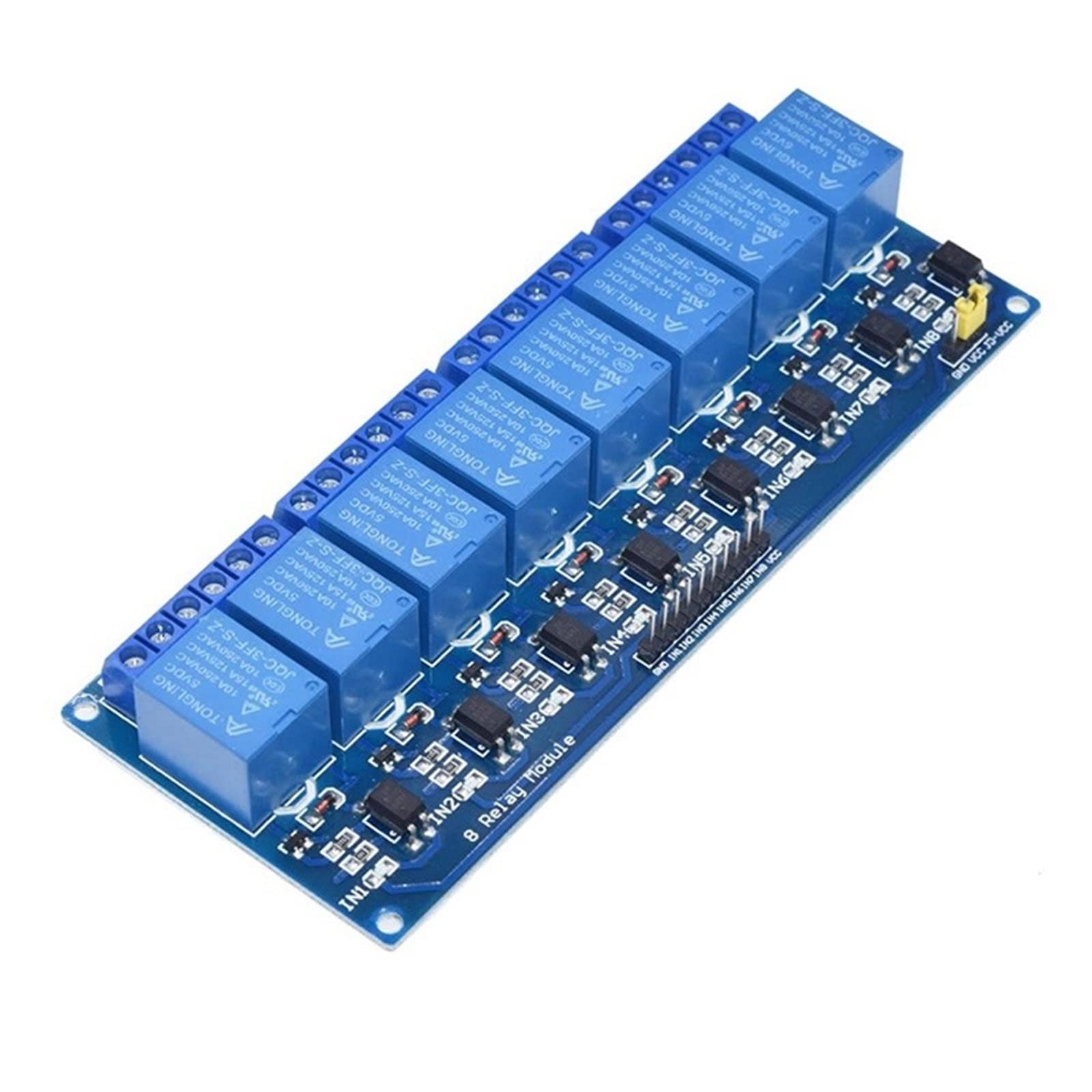 Module de relais à 8 canaux 5V avec sortie optocoupleur pour commutation - 8