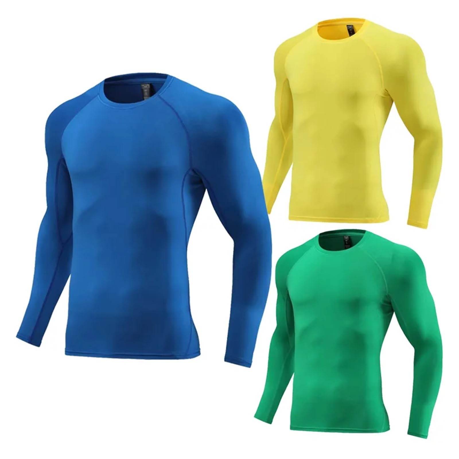 Camisetas largas for Hombre, Ropa Deportiva, Camiseta de compresión for Gimnasio, Fitness, Correr, fútbol, ​​Correr al Aire Libre, Ajustada