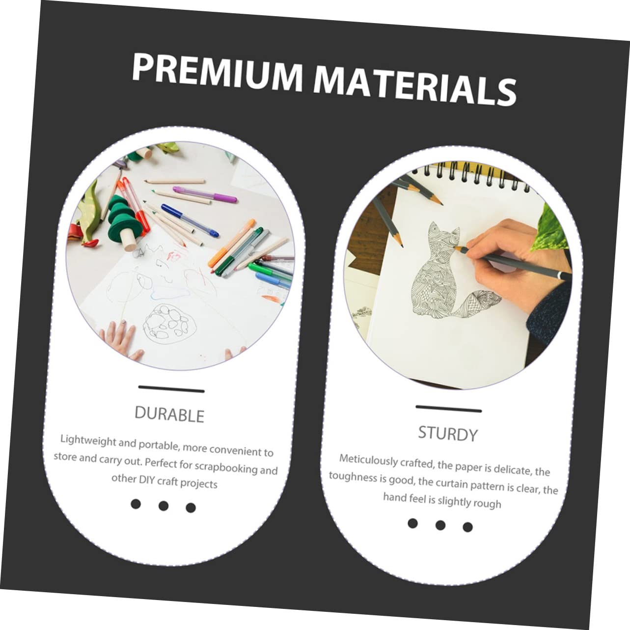 Uonlytech 100feuilles Papier Fait Main pour Découpage et Calligraphie Papier à Écrire Traditionnel pour Loisirs Créatifs