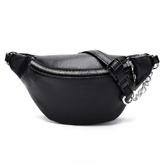 Black chain fanny pack Clearance