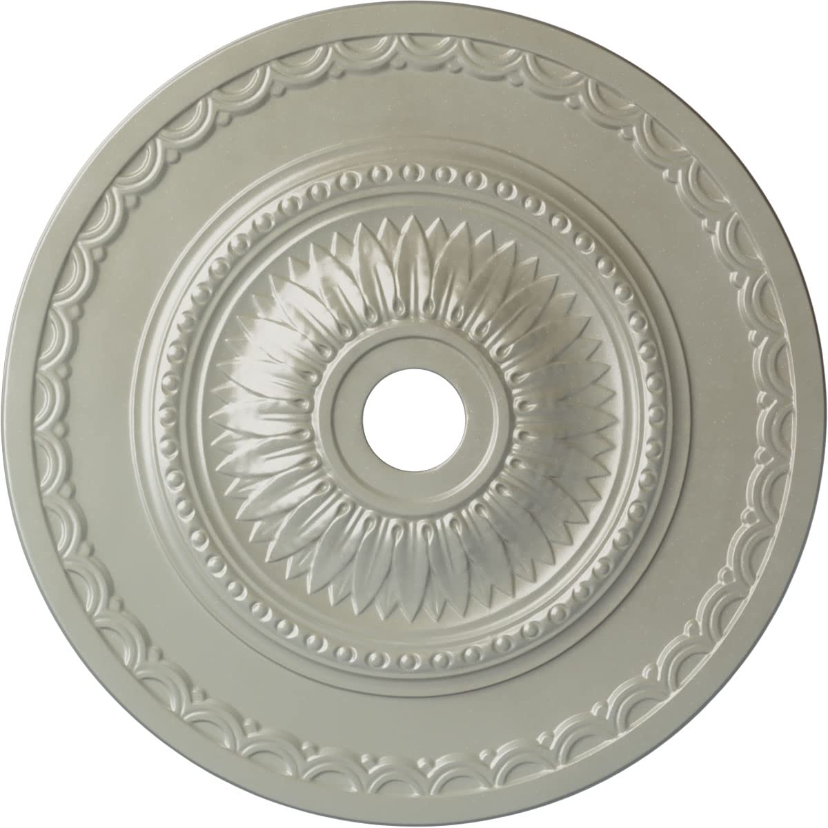 Ekena Millwork CM29SFFCS 29-1/2" x 3-5/8" x 1-5/8" Sunflower Ceiling Medallion, Flash Copper