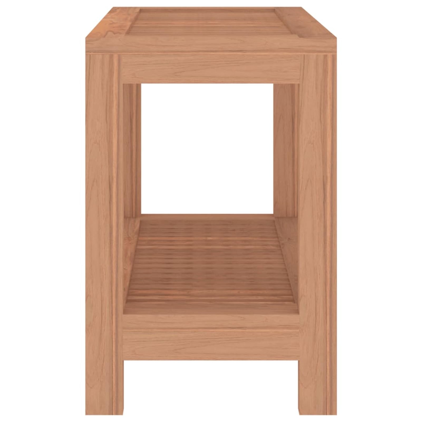 Ławka prysznicowa z drewna tekowego 60 x 30 x 45 cm - meble łazienkowe z litego drewna i stylowa, idealna do prysznica spa lub wanny, wodoodporna konstrukcja
