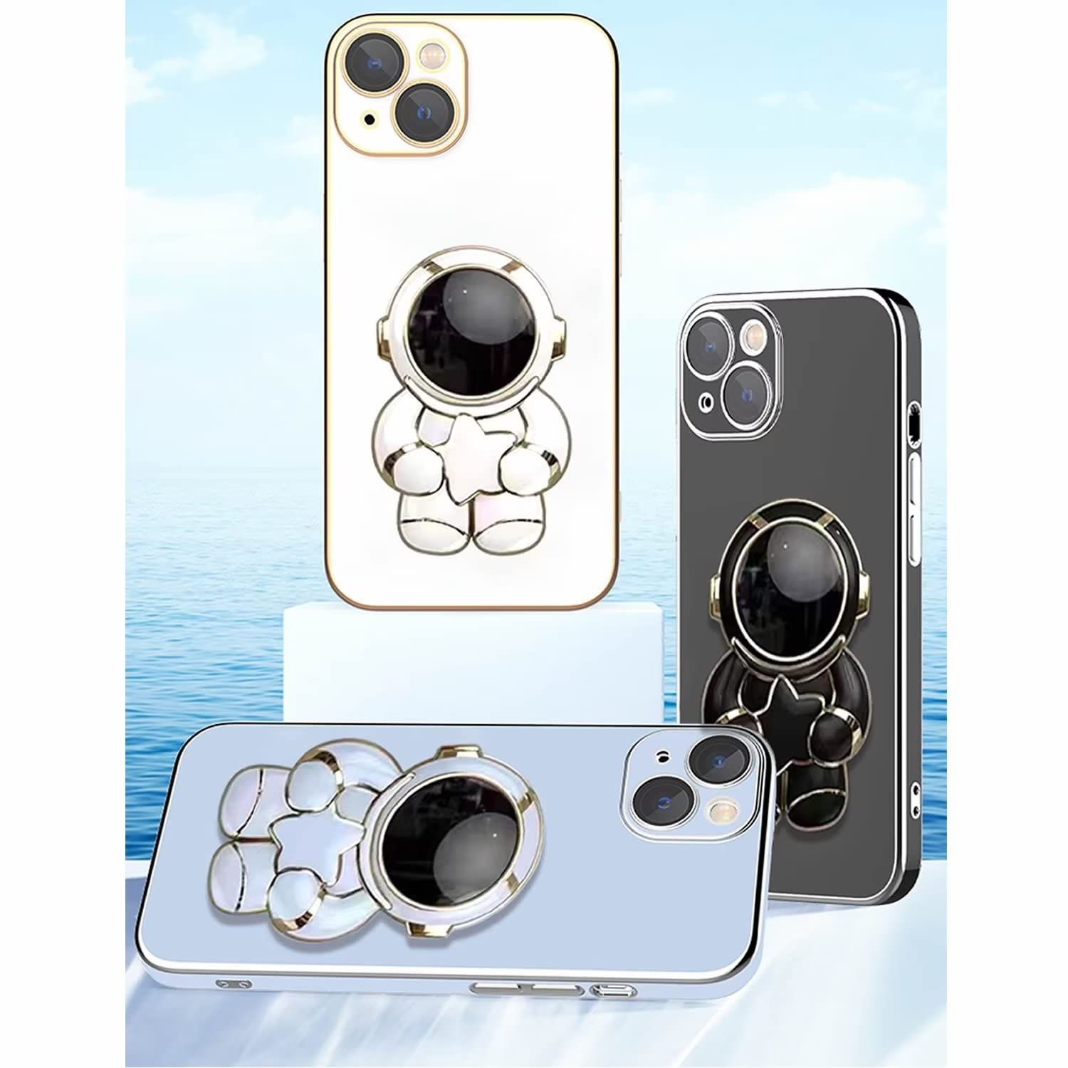 ATISIJIE astronauta Cover per XiaoMi Redmi Note 12 Pro 5G,Supporto di