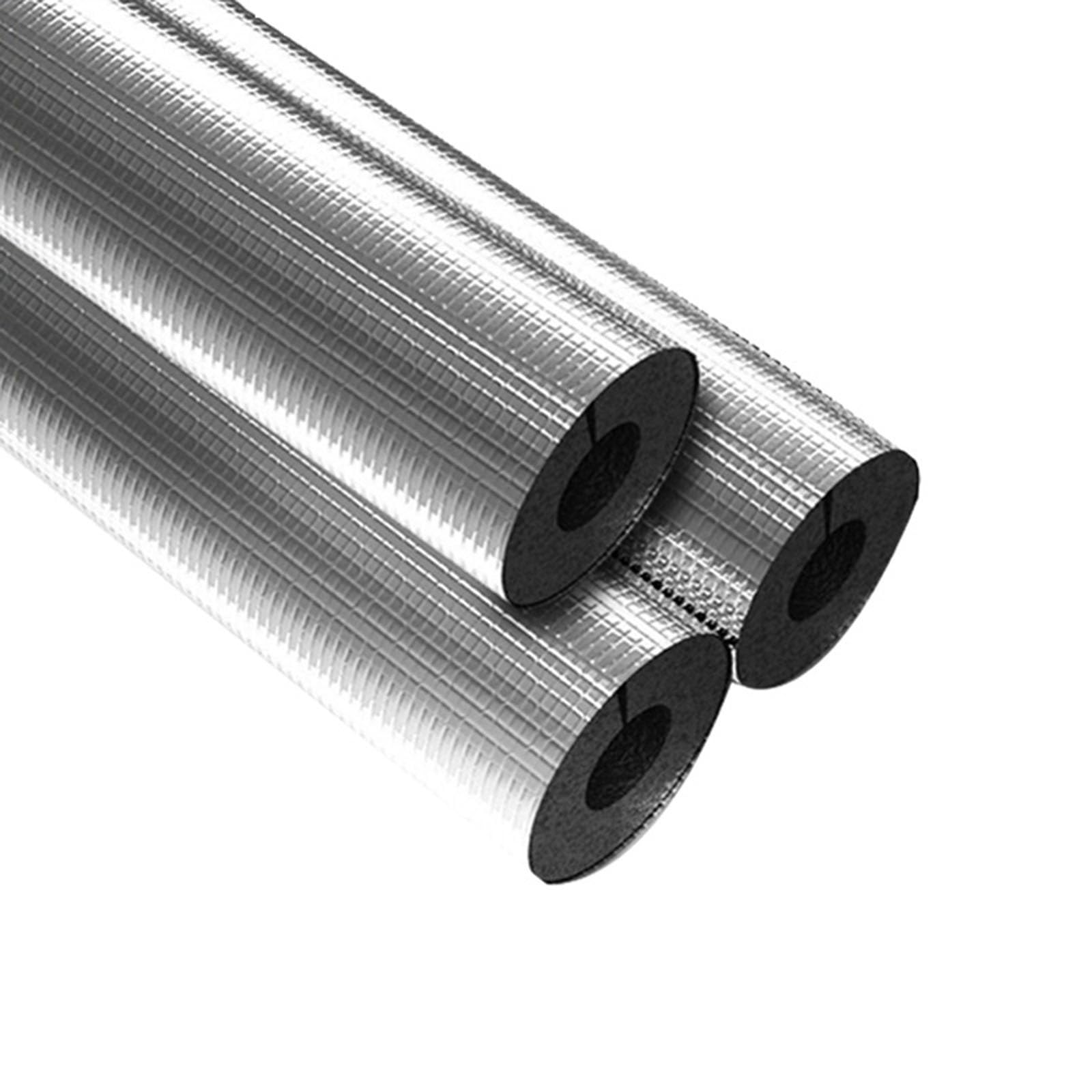 Tubería aislada de caucho y plástico con papel de aluminio, aislamiento anticongelante y aislante for tuberías de agua caliente, material ignífugo