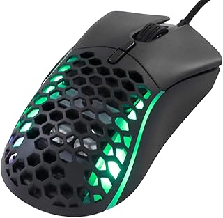 Dpofirs RGB Wired Gaming Mouse, 6 Adjustable DPI Up to 12800DPI USB Optical Computer Mice with 13 RGB Lighting Modes 7D Maming Mouse Design for Windows PC Gamers