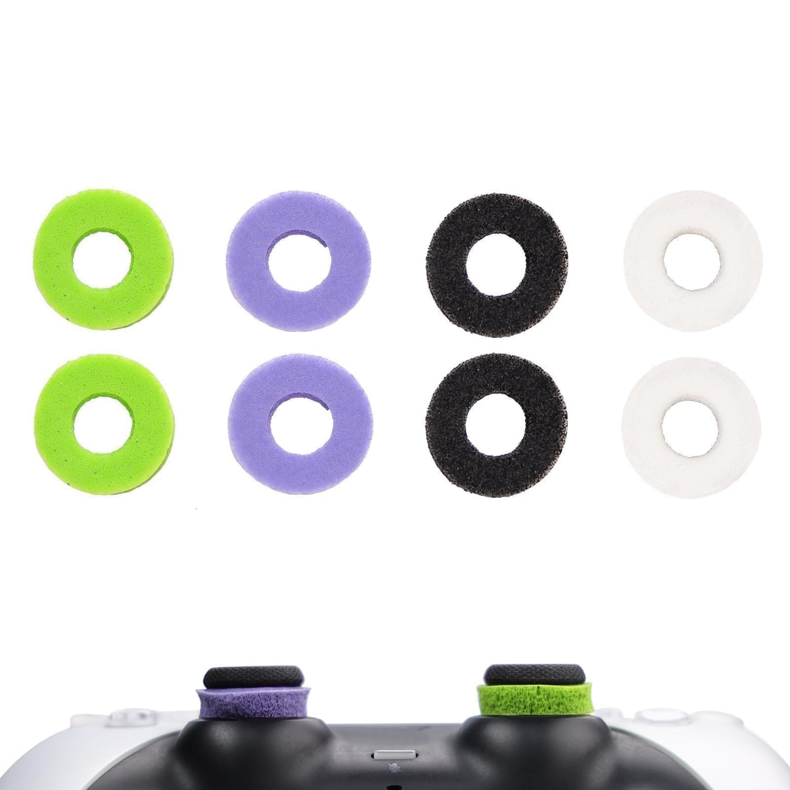 MOLOPPO 8PCS Precision Rings kit for PS4 for PS5 for Xbox for PS5 Accessories for Xbox Accessory Gaming