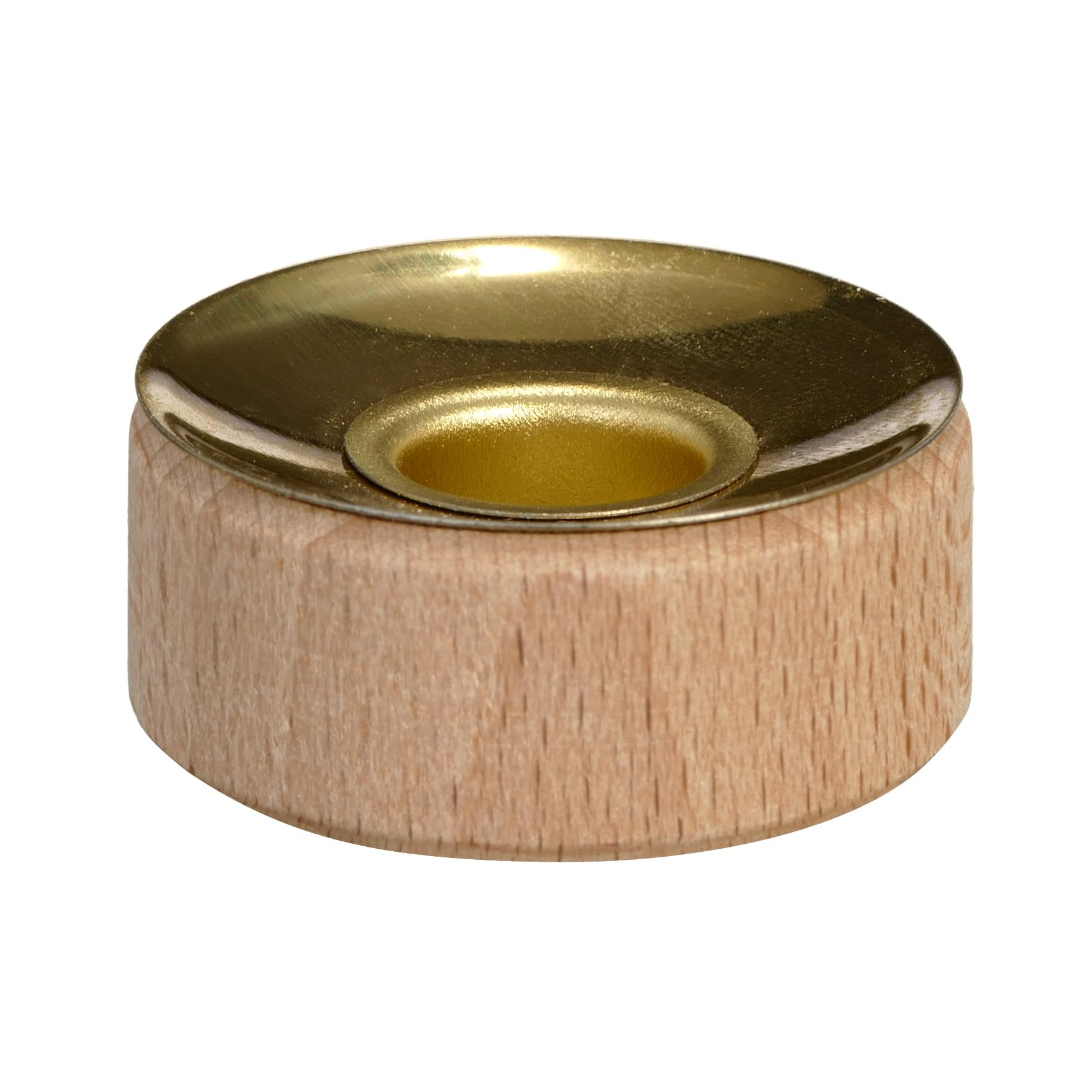 Bxhxt Pyramid Tealight to Candle Adapter, 5cm, Gold, Wood, Tabletop, Formal Events, Home Decor