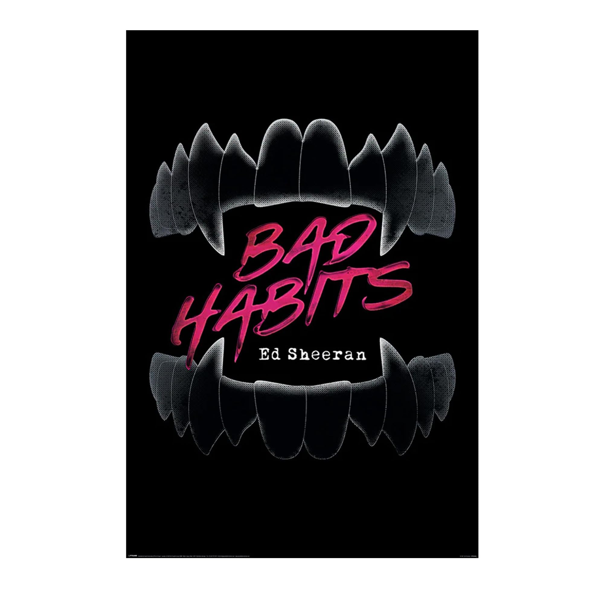 Pyramid Ed Sheeran Bad Habits Poster 61 x 91.5 cm, multicoloured