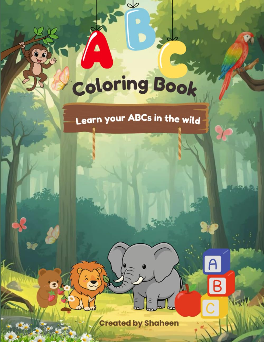 My First Apple Coloring Book: Easy Apple Coloring Pages for Kids, Toddlers and Preschoolers
