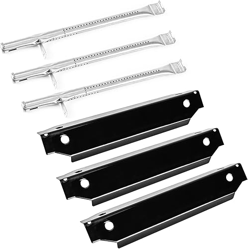 Hisencn Piezas de repuesto para quemador de parrilla, protector de placa térmica para Dyna-Glo 3 quemadores de carro abierto propano DGC310CNP-D, Hisencn Piezas de repuesto para quemador de parrilla, protector de placa térmica para Dyna-Glo 3 quemadores de carro abierto propano DGC310CNP-D,